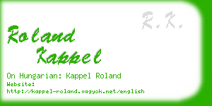 roland kappel business card